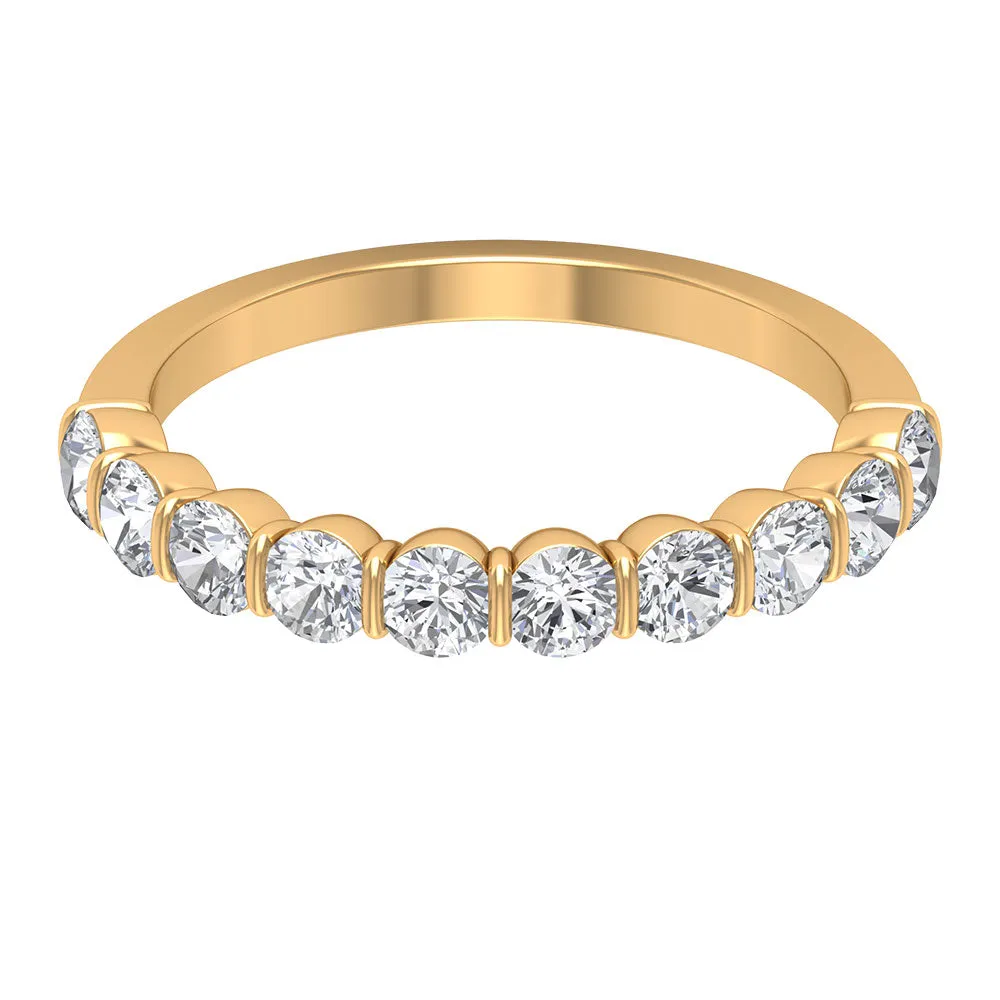 1.25 CT Diamond Eternity Ring in Bar Setting