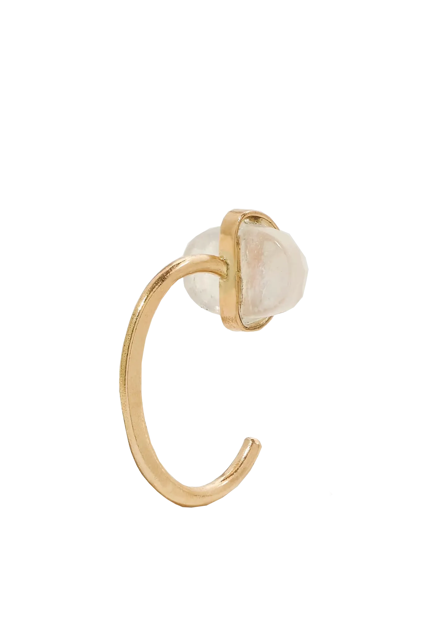 14-karat Moonstone Hug Earrings