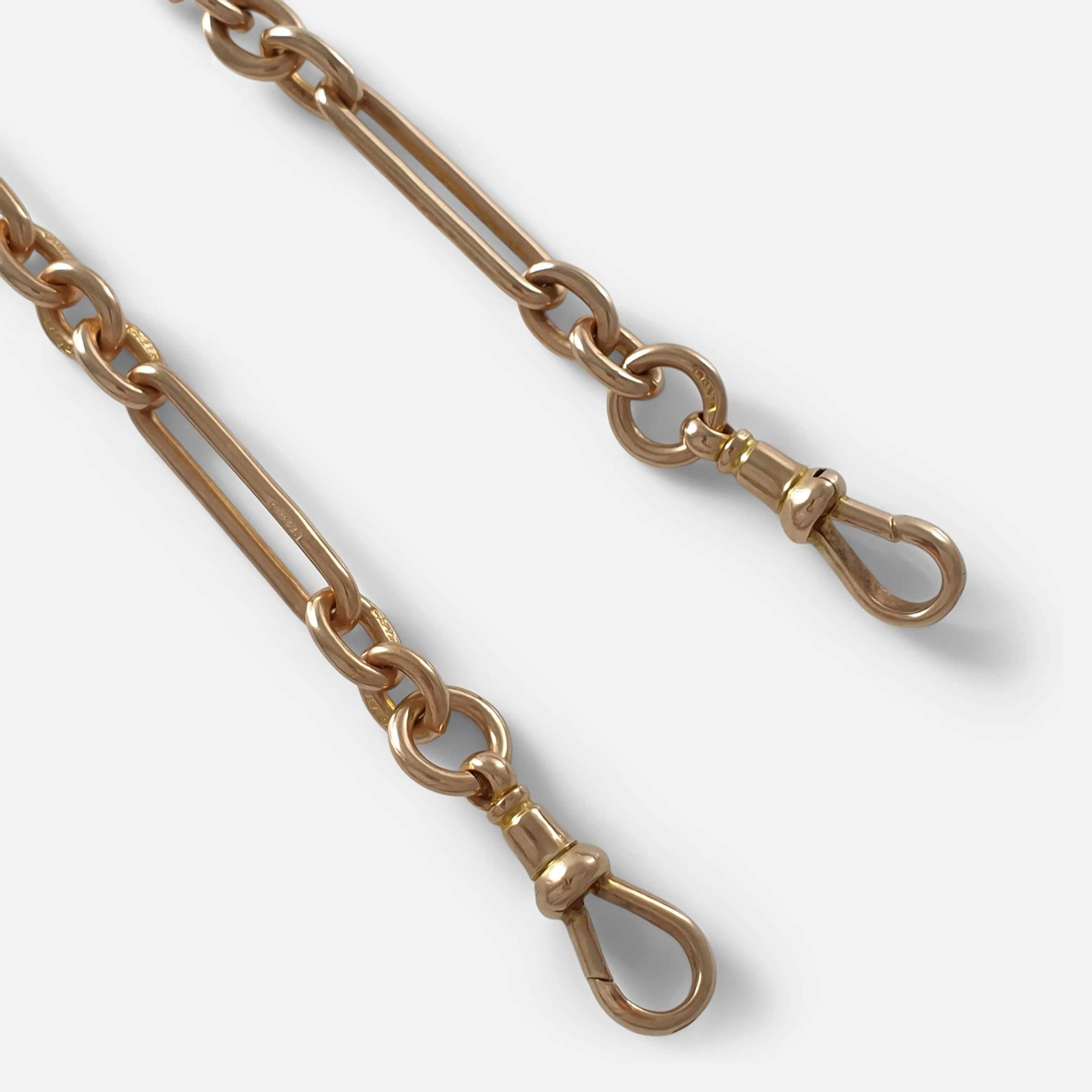 9ct Gold Albert Watch Chain, 30.8 grams