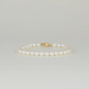 9ct Yellow Gold 5.6mm Freshwater Pearl Bracelet