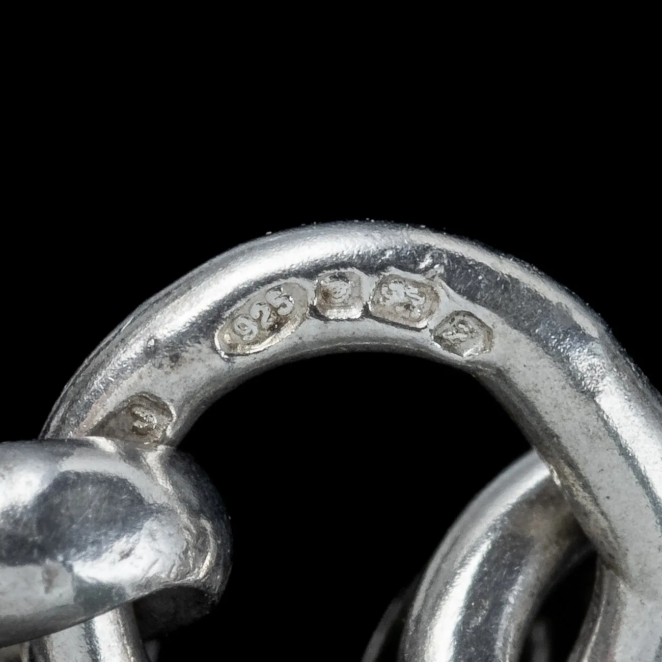 Antique Edwardian Albert Chain With Medallion Sterling Silver Dated 1912