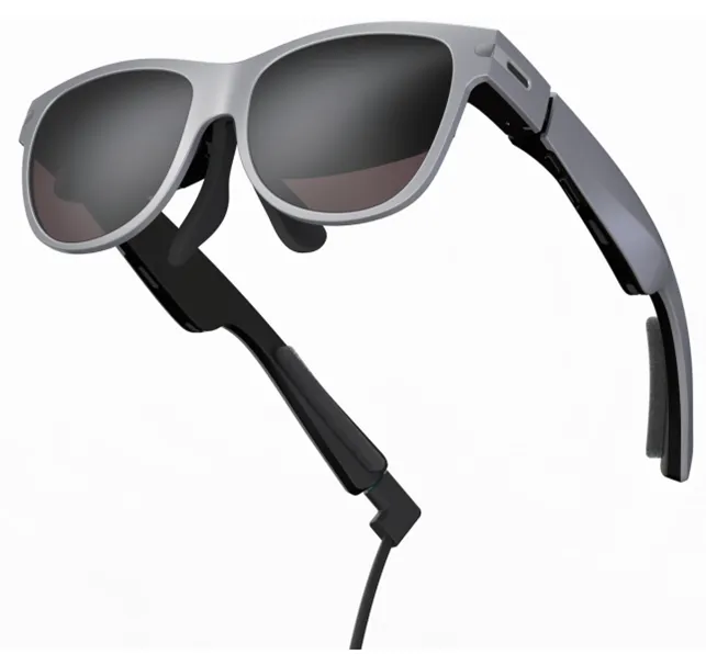 AR Glasses, Smart Glasses with Resolution: 1920x1080x2" Micro HD Mems Microphone x2 Virtual Theater, Augmented Reality Glasses, Watch, Stream, and Game on PC/Android/iOS–Consoles & Cloud Gaming Compatible Head View Smart AR Glasses