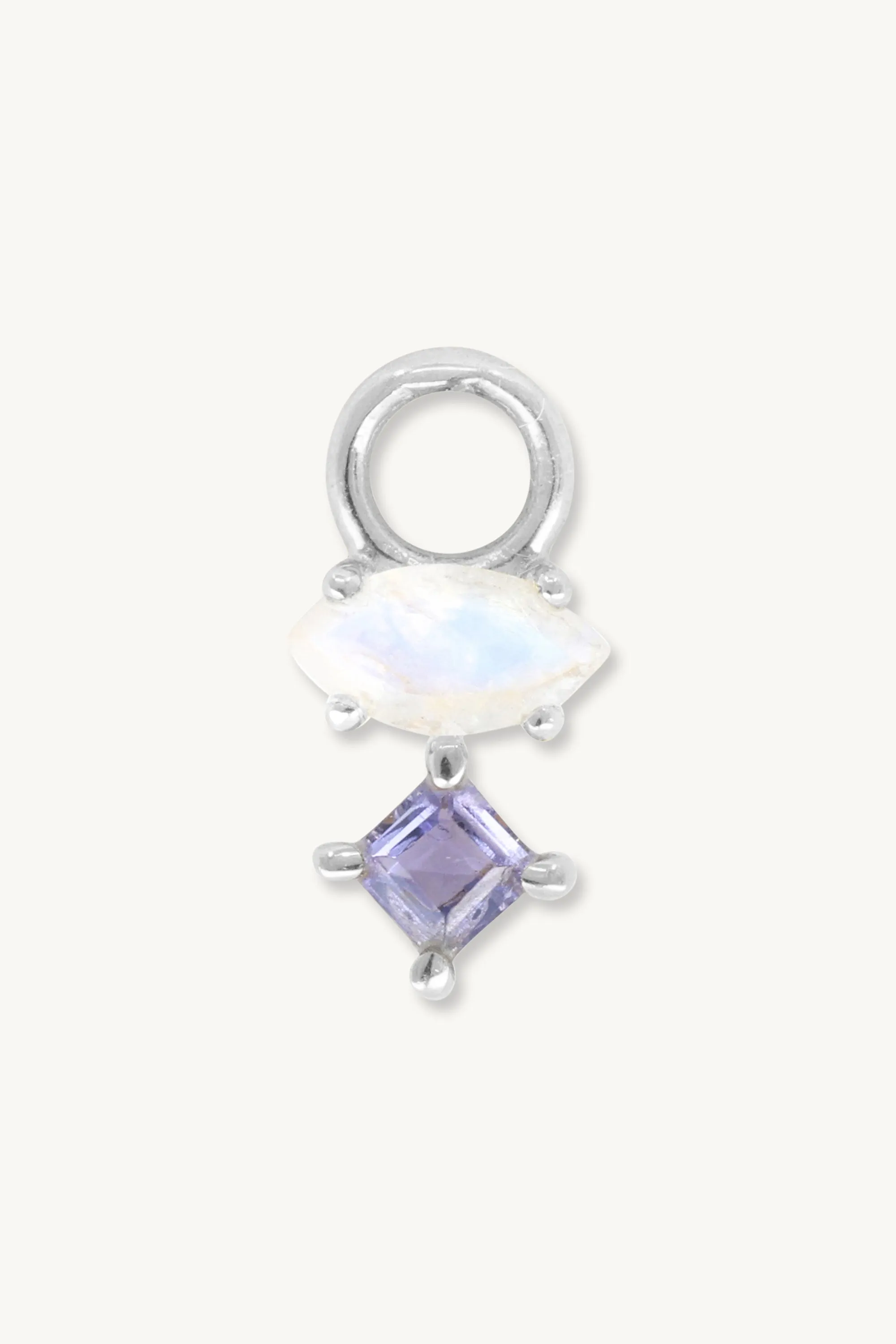 Astrid Marquise Iolite Silver Charm