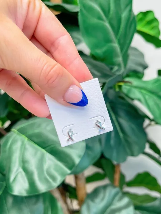 Awareness Ribbon Stud Earrings