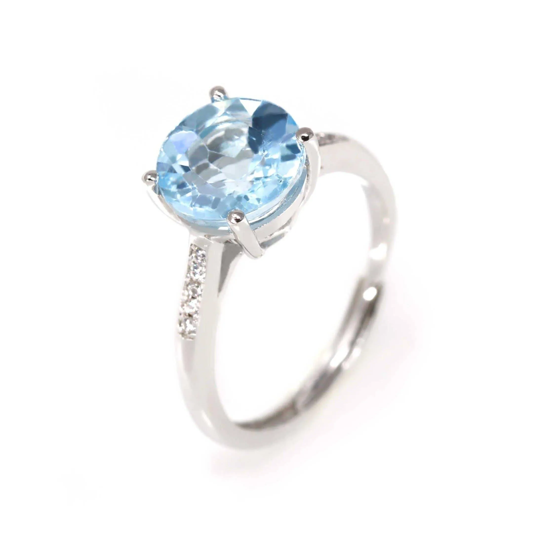 Baikalla™ Sterling Silver Sky Blue Topaz Ring