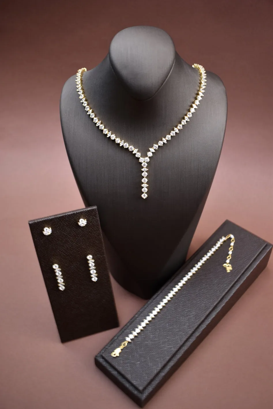 CALISTA Simulated Diamond Jewelry Set