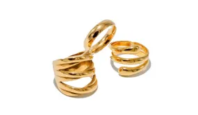 Gold Stackable Ring Set