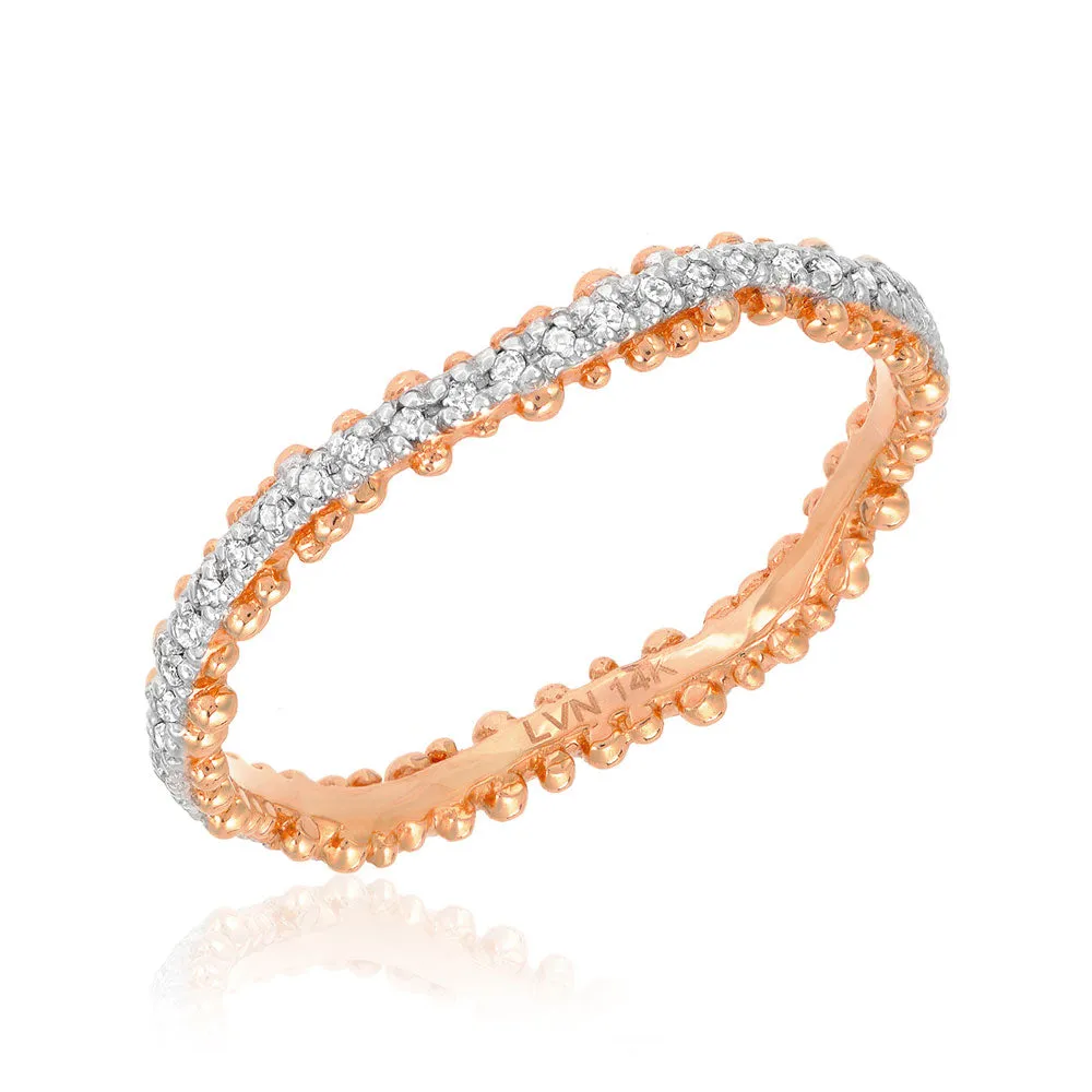 Granules Wave Eternity Band
