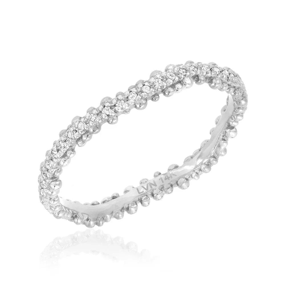 Granules Wave Eternity Band