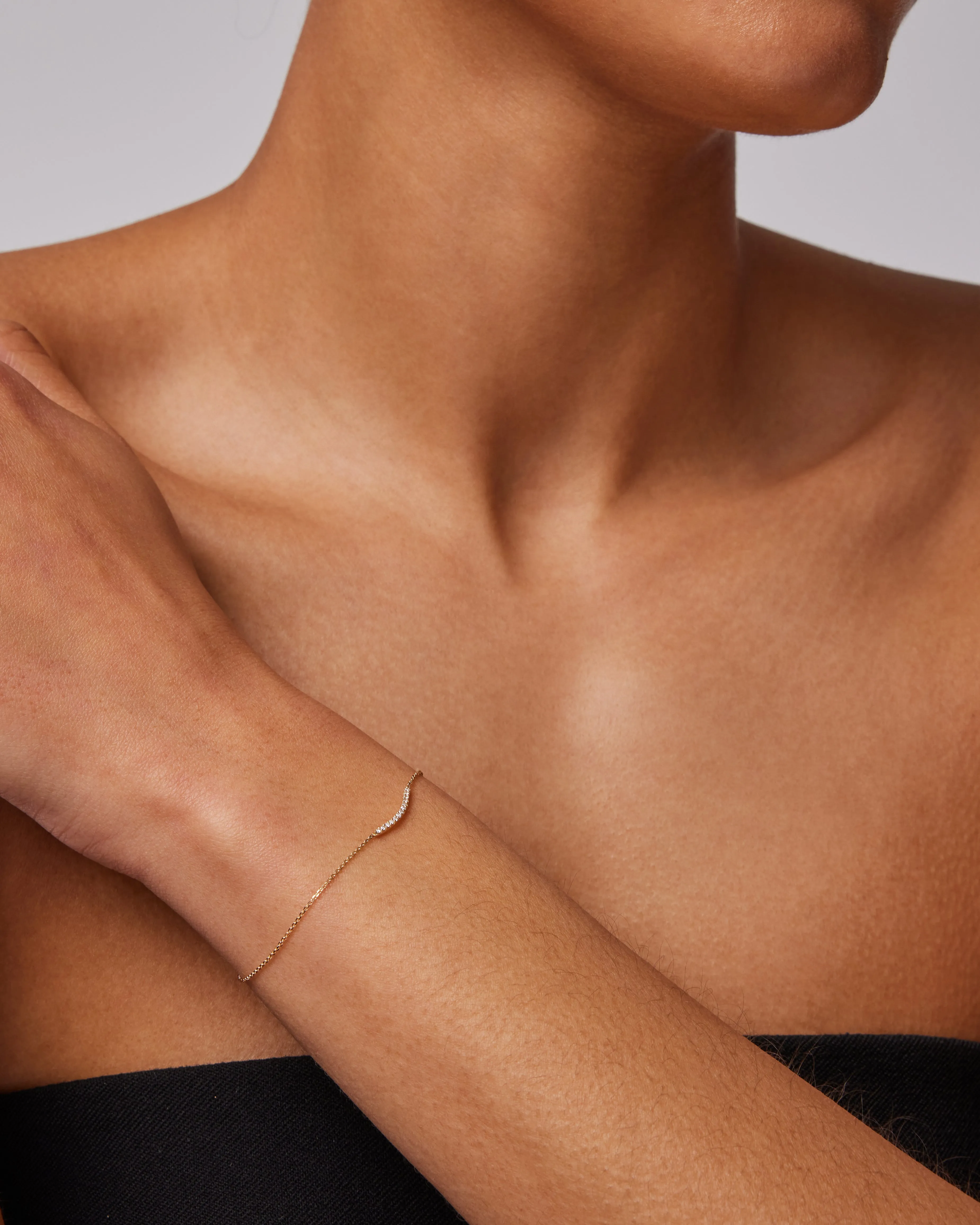 Lightwave Diamond Soldered Bracelet