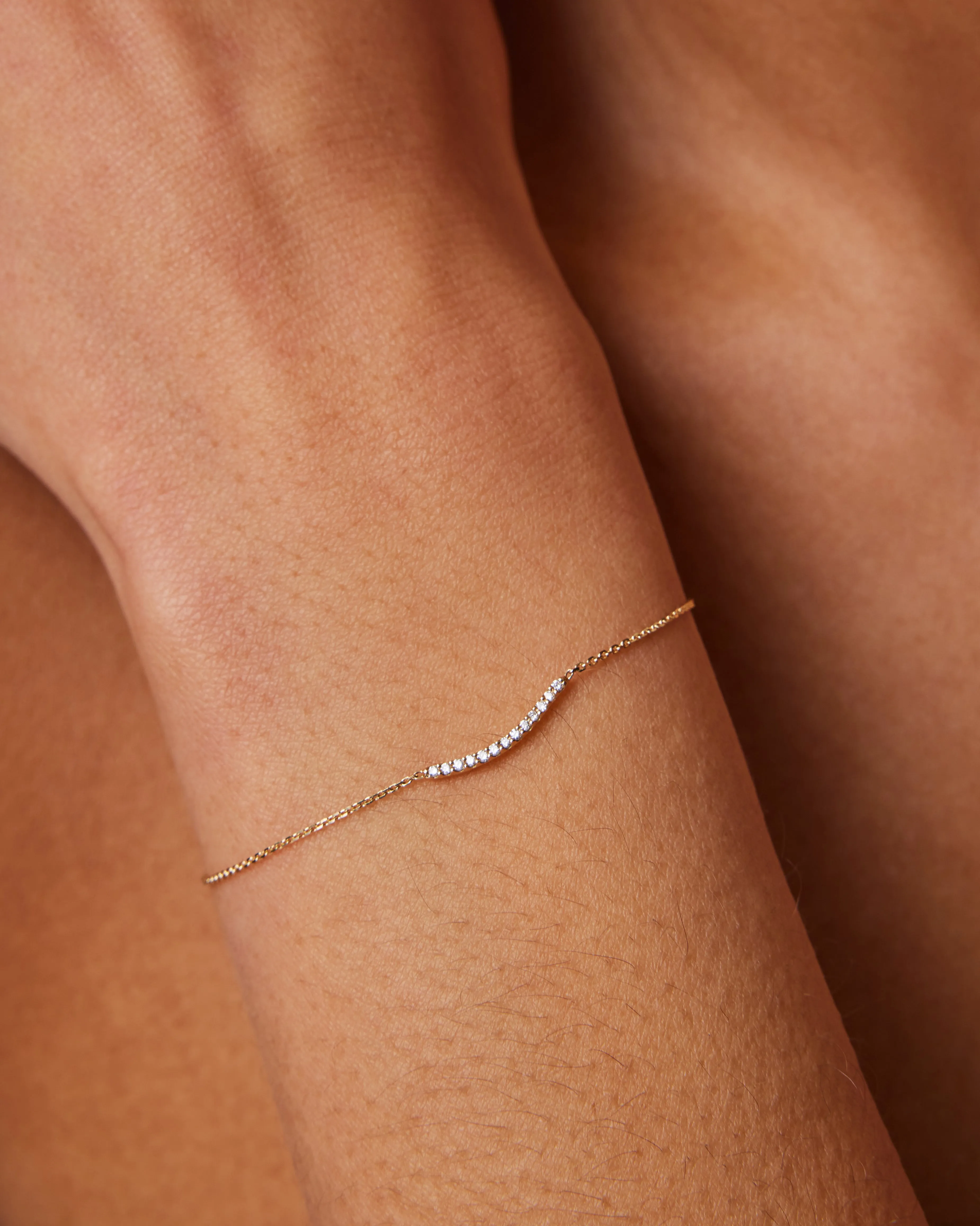 Lightwave Diamond Soldered Bracelet
