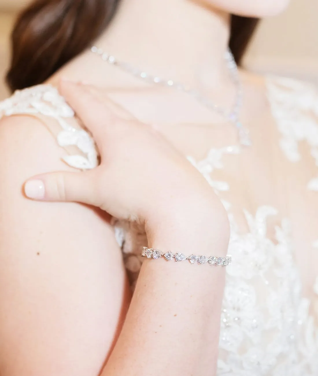 Lilianna Round and Pear Bracelet