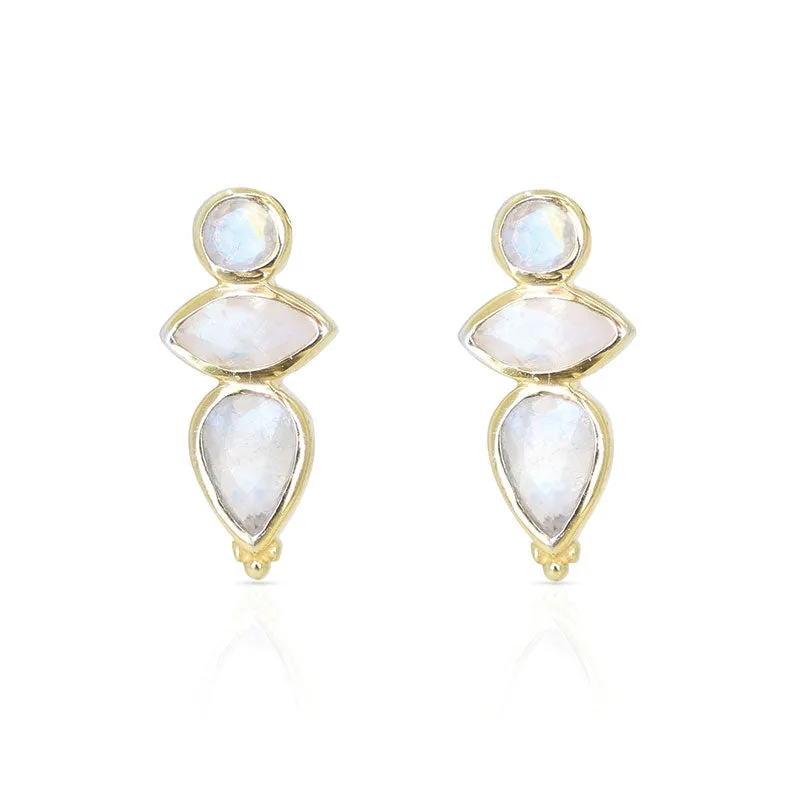 MABEL MOONSTONE STUDS