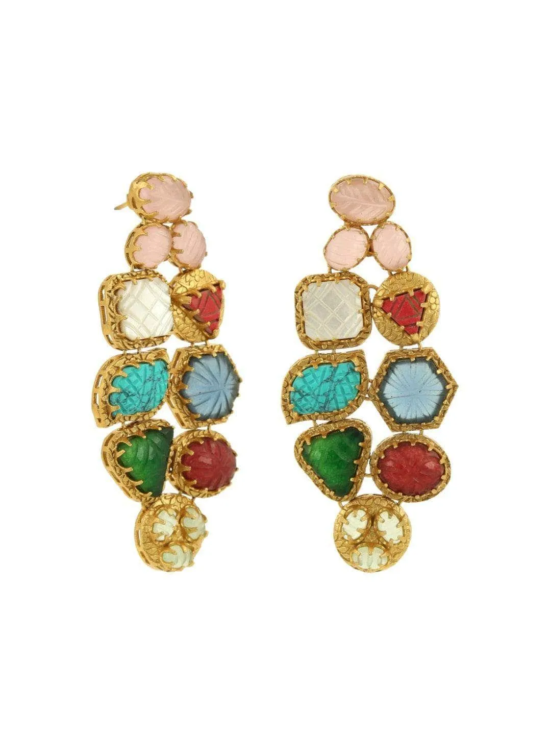 Navratna Cocktail Earrings