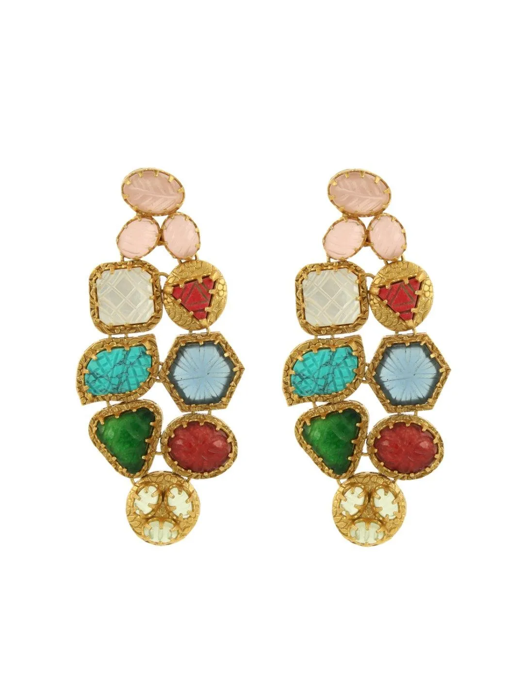 Navratna Cocktail Earrings