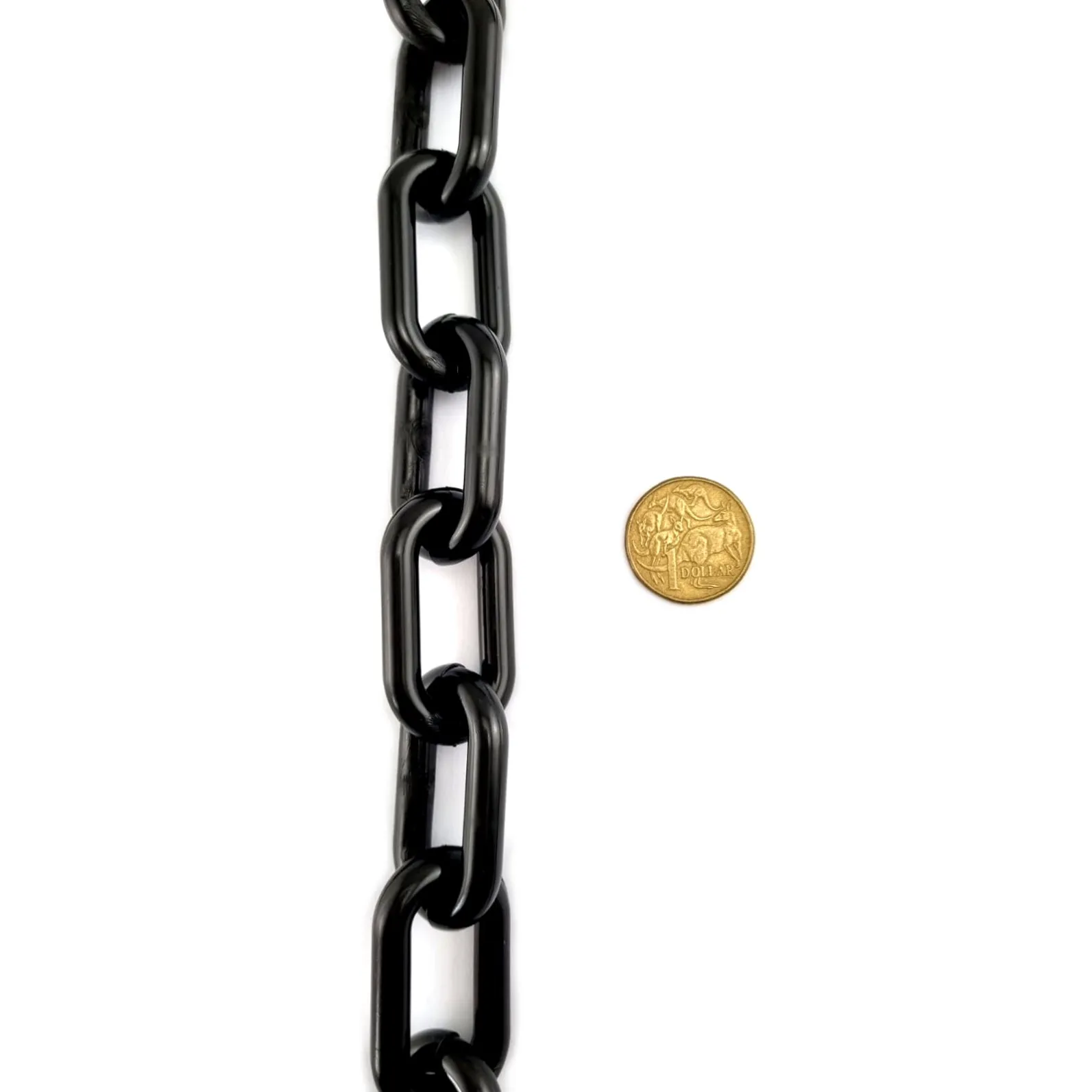 Plastic Chain - Black - 8mm x 30m