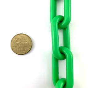 Plastic Chain - Light Green - 8mm x 30m