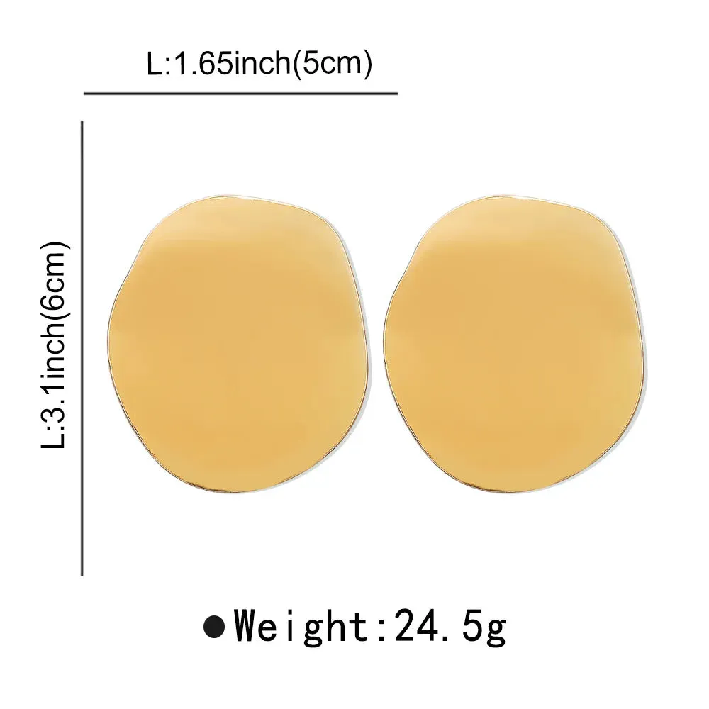 Pre Order:  Smooth Irregular Exaggerated Stud Earrings