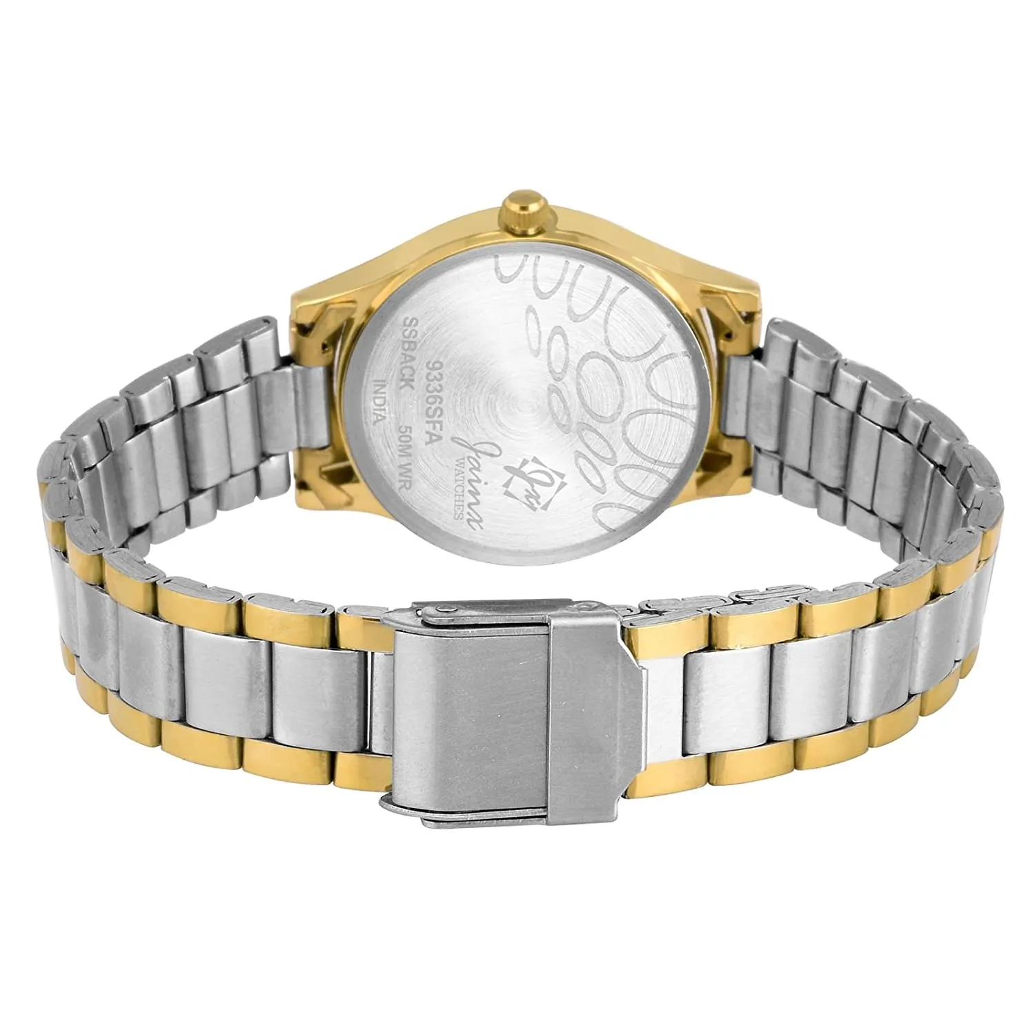 Premium White Dial Golden Chain Analog Watch - For Women JW1204