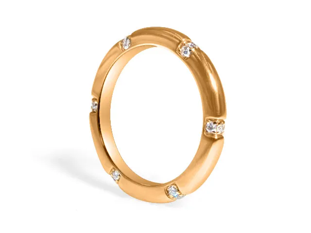 Rose Gold & 0.18ctw Diamond Ring