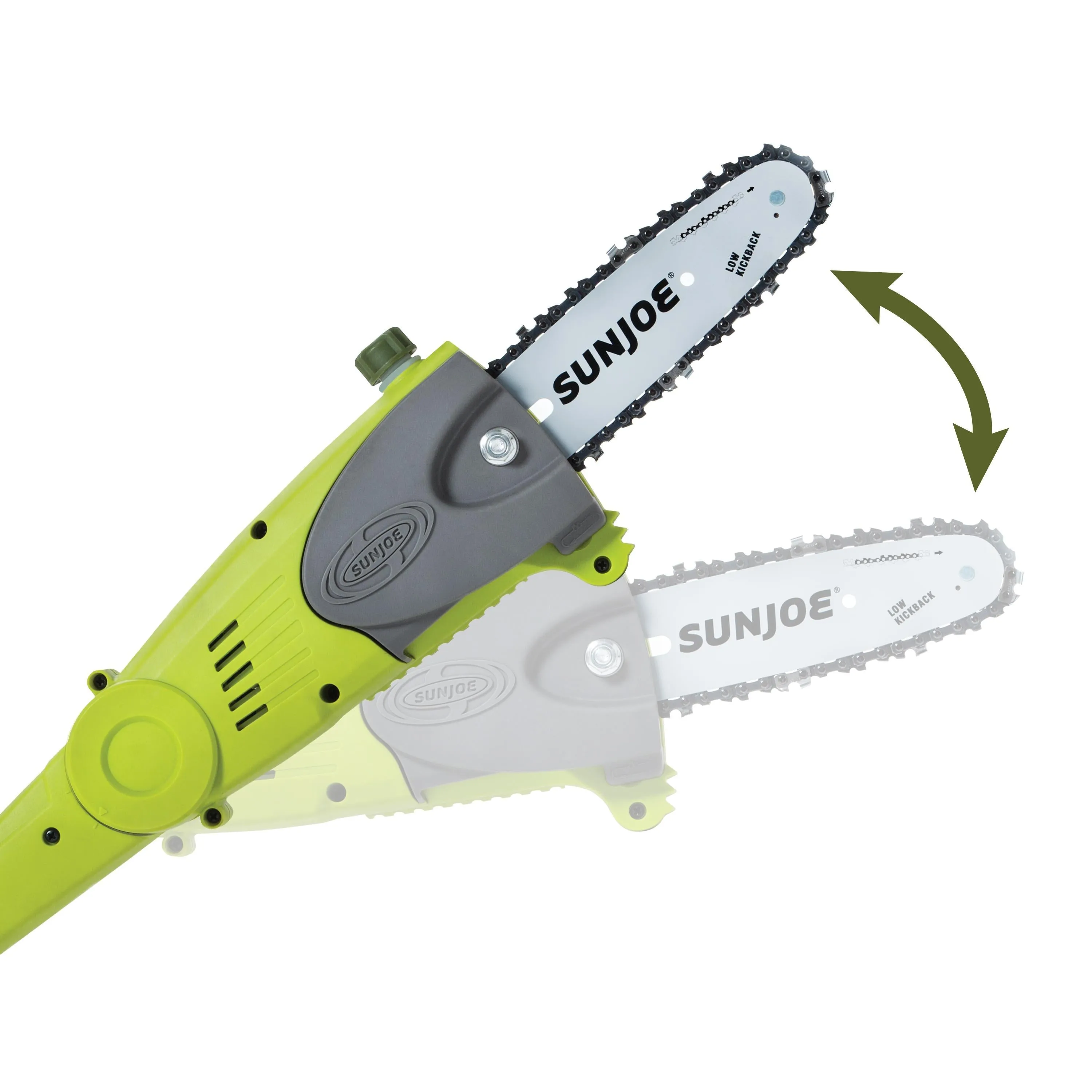 Sun Joe iON8PS2 40-Volt iONMAX Cordless Multi-Angle Pole Chain Saw Kit | 8-Inch | W/ 4.0-Ah Battery and Charger