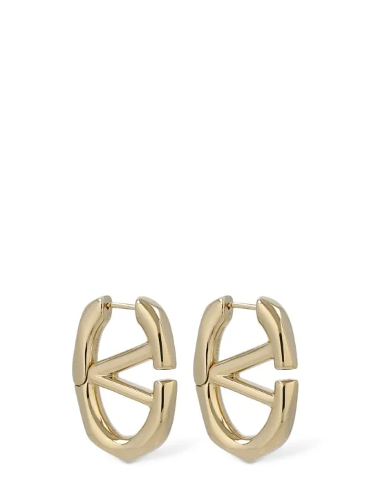 Valentino Garavani   V Logo boldies huggie earrings 